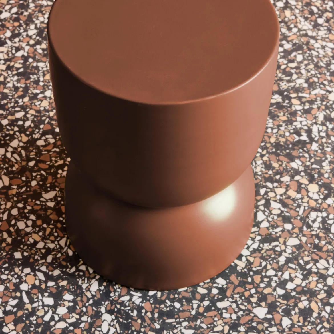 Tavolino, lato divano, comodino metallo, 42cm