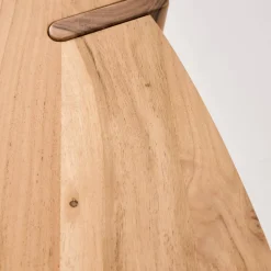 Tavolino ovale in legno di mango massello, 120cm