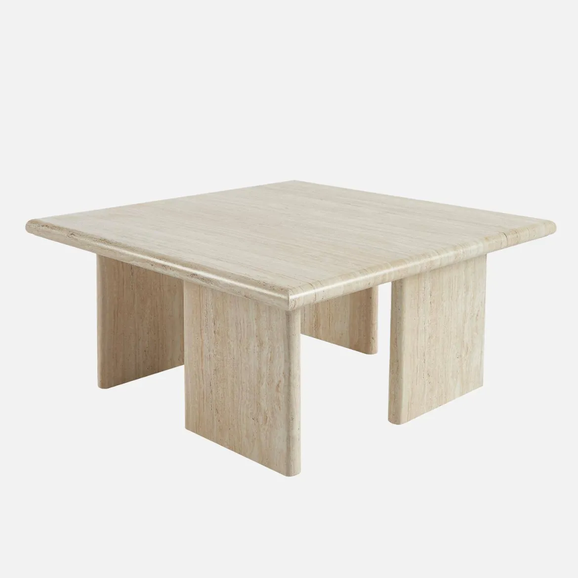 Tavolino quadrato effetto legno