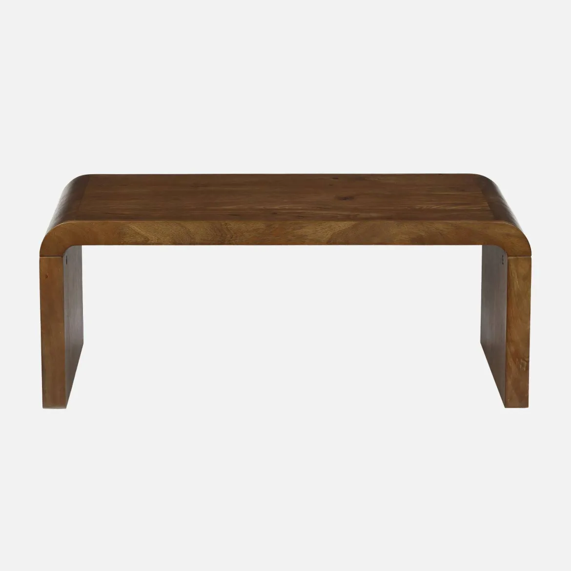 Tavolino rettangolare in legno massello di acacia