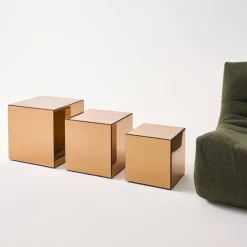 Tavolo cubico a specchio, 30cm