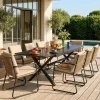 Tavolo da giardino allungabile in alluminio, 240cm