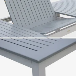 Tavolo da giardino allungabile in alluminio 8 posti