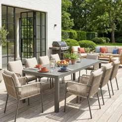 Tavolo da giardino allungabile in alluminio 6-10 posti, 300cm