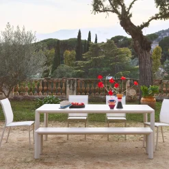 Tavolo da giardino in alluminio, 8 posti