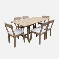 Tavolo da giardino in legno di acacia 8 posti, 180cm