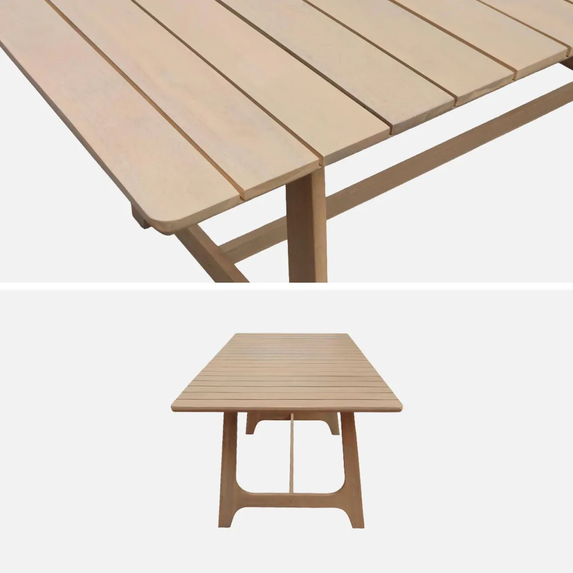 Tavolo da giardino in legno di acacia 8 posti, 180cm