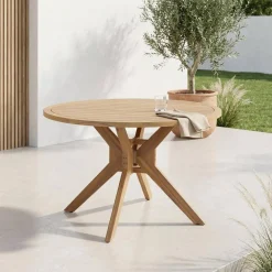 Tavolo da giardino in legno di acacia, 6 posti