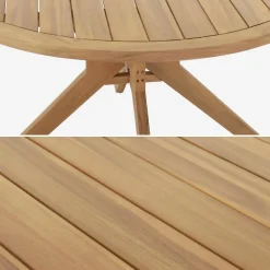 Tavolo da giardino in legno di acacia, 6 posti