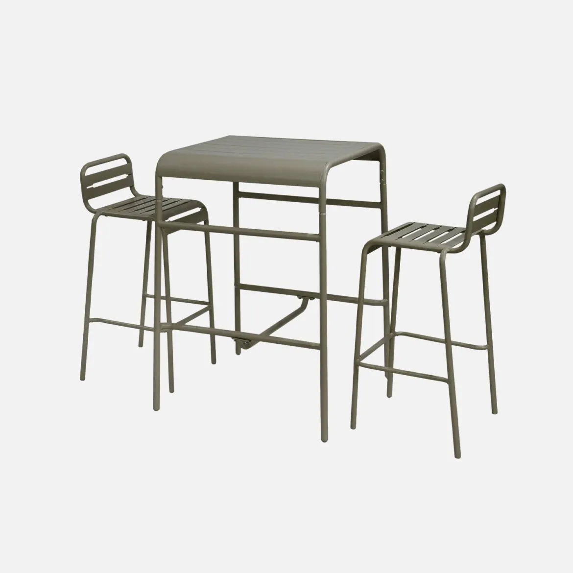 Tavolo da giardino in metallo 2 posti, 70cm