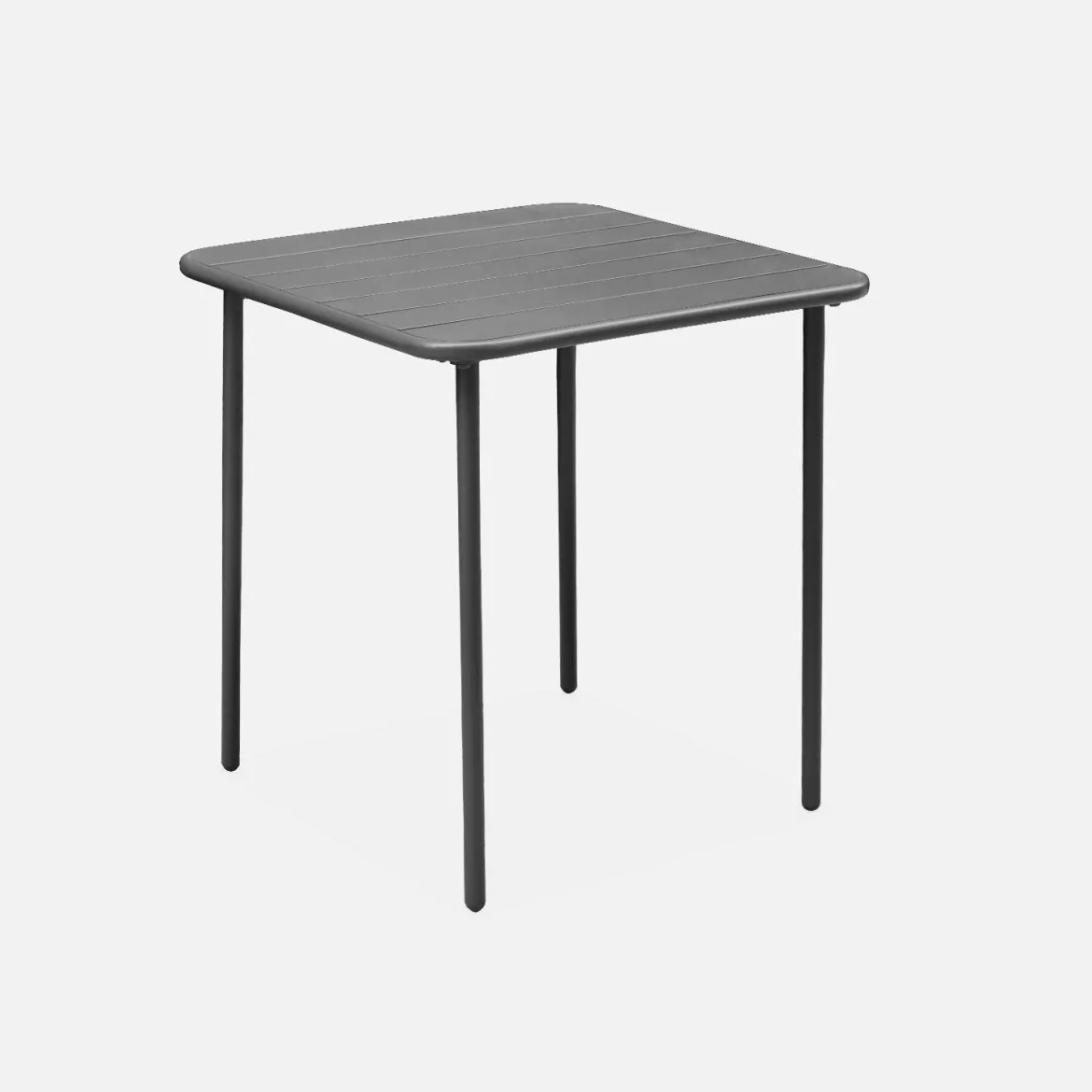 Tavolo da giardino in metallo 2 posti, 70cm