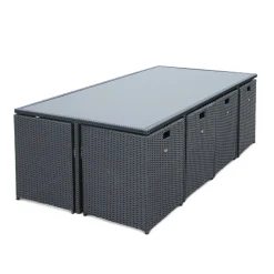 Tavolo da giardino in resina 8 poltroncine
