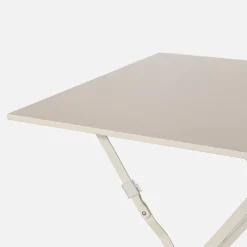 Tavolo da giardino pieghevole in acciaio, 2 posti, 70cm