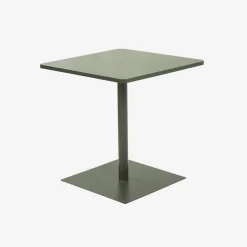 Tavolo da giardino quadrato in acciaio, 70cm