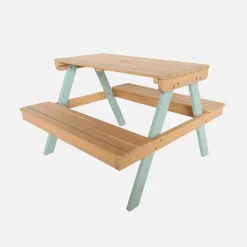 Tavolo da picnic in legno per bambini, 2 posti a sedere