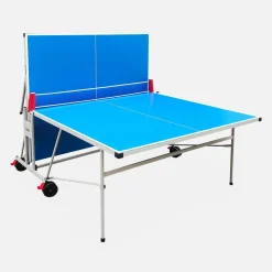 Tavolo da ping pong per esterni pieghevole con 2 racchette e 3 palline, 274cm