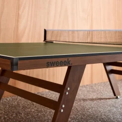 Tavolo da ping pong per interni deluxe con 2 racchette e 3 palline, 274cm