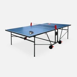 Tavolo da ping pong per interni 274cm con 2 racchette e 3 palline + custodia in PVC