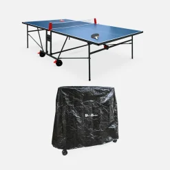 Tavolo da ping pong per interni 274cm con 2 racchette e 3 palline + custodia in PVC