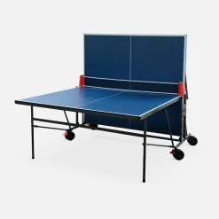 Tavolo da ping pong per interni 274cm con 2 racchette e 3 palline + custodia in PVC