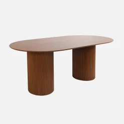 Tavolo da pranzo con effetto legno de 4-6 posti a sedere, 180cm
