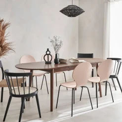 Tavolo da pranzo ovale allungabile da 6 a 8 posti