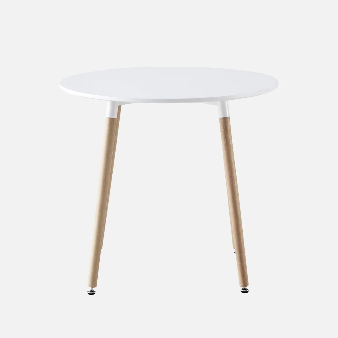 Tavolo da pranzo rotondo scandinavo in legno 2 posti