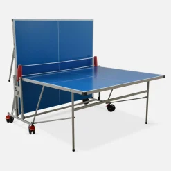 Tavolo ping pong per esterni pieghevole con 2 racchette e 3 palline + copertura in PVC