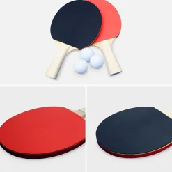 Tavolo ping pong per esterni pieghevole con 2 racchette e 3 palline + copertura in PVC