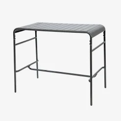 Tavolo alto da giardino in acciaio, 4 posti, 120cm