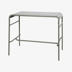 Tavolo alto da giardino in acciaio, 4 posti, 120cm