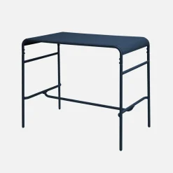 Tavolo alto da giardino in acciaio, 4 posti, 120cm
