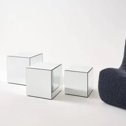 Tavolo cubico a specchio, 30cm