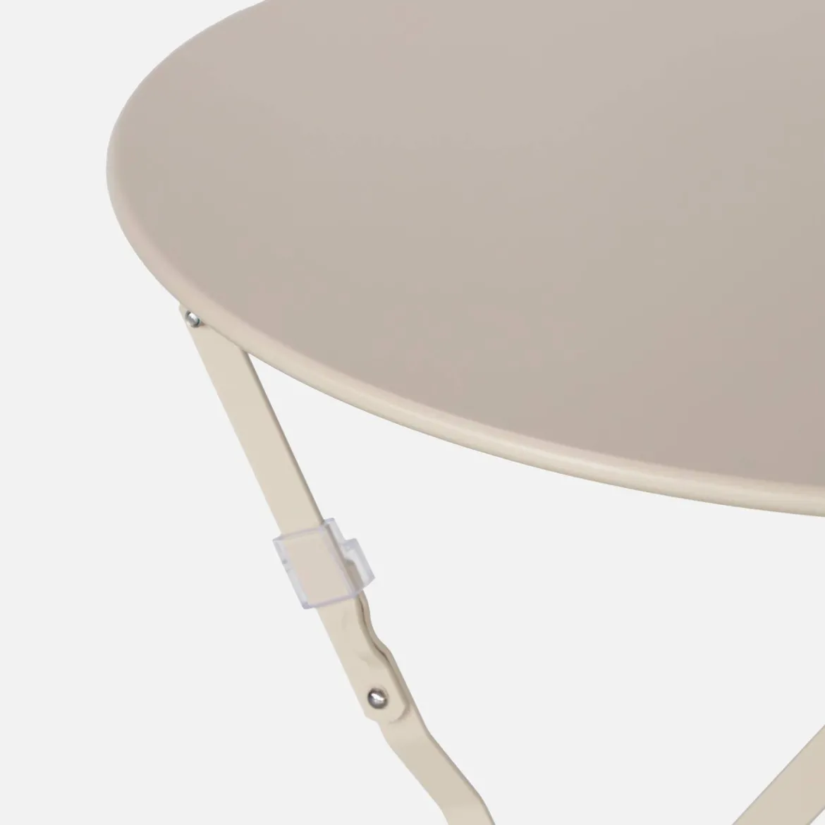 Tavolo da giardino bistrot pieghevole in acciaio, 2 posti, Ø60cm
