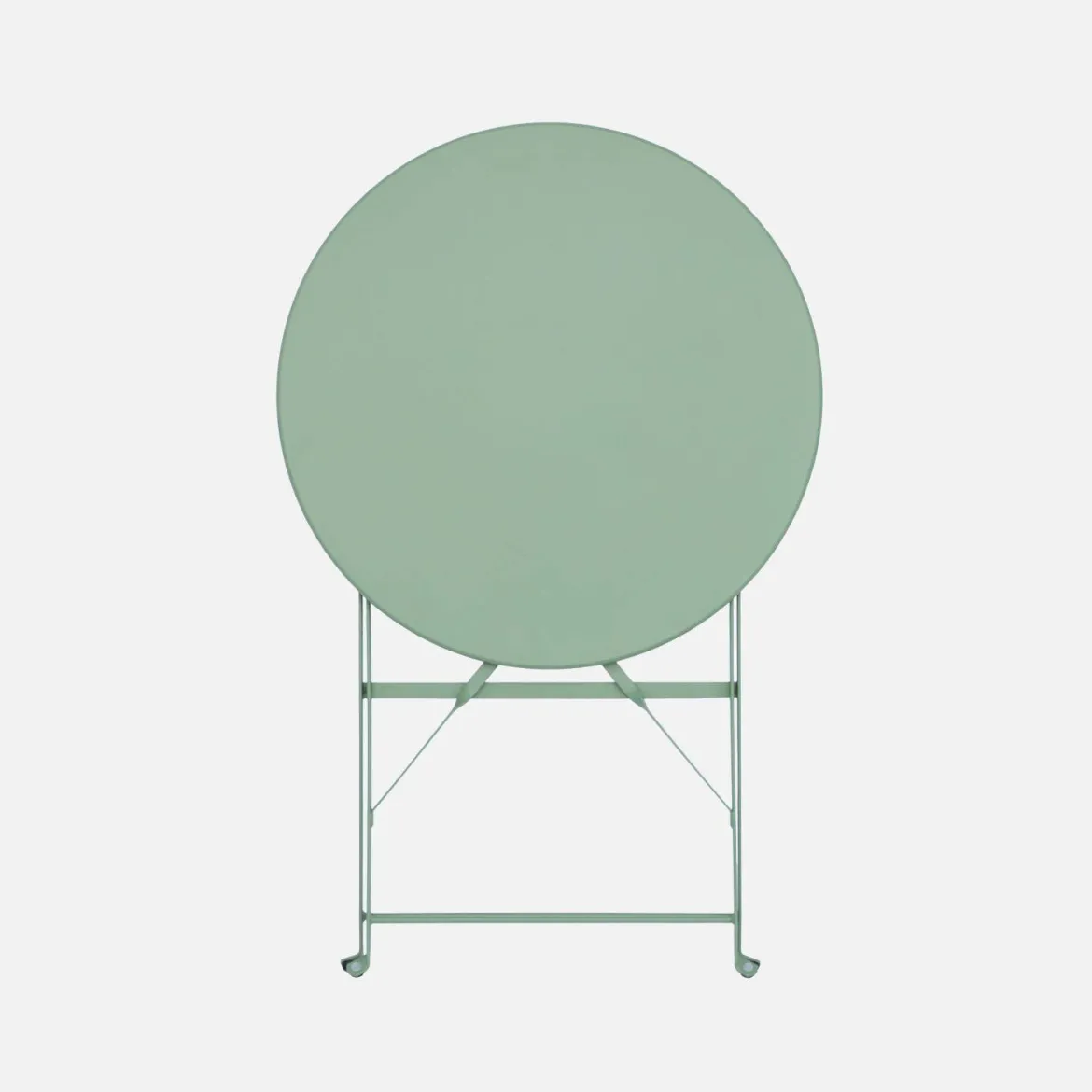 Tavolo da giardino bistrot pieghevole in acciaio, 2 posti, Ø60cm