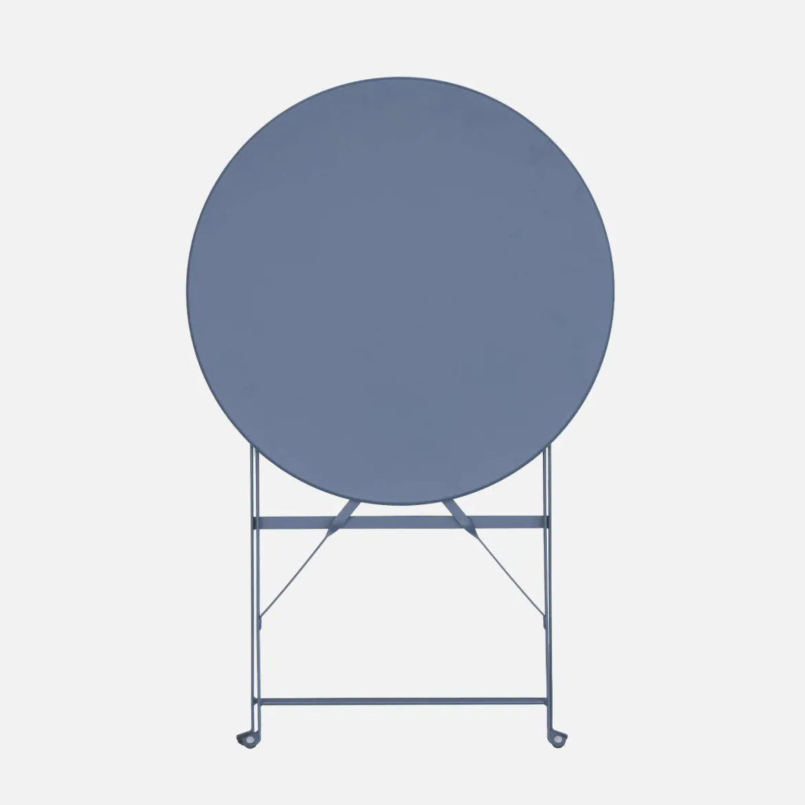 Tavolo da giardino bistrot pieghevole in acciaio, 2 posti, Ø60cm