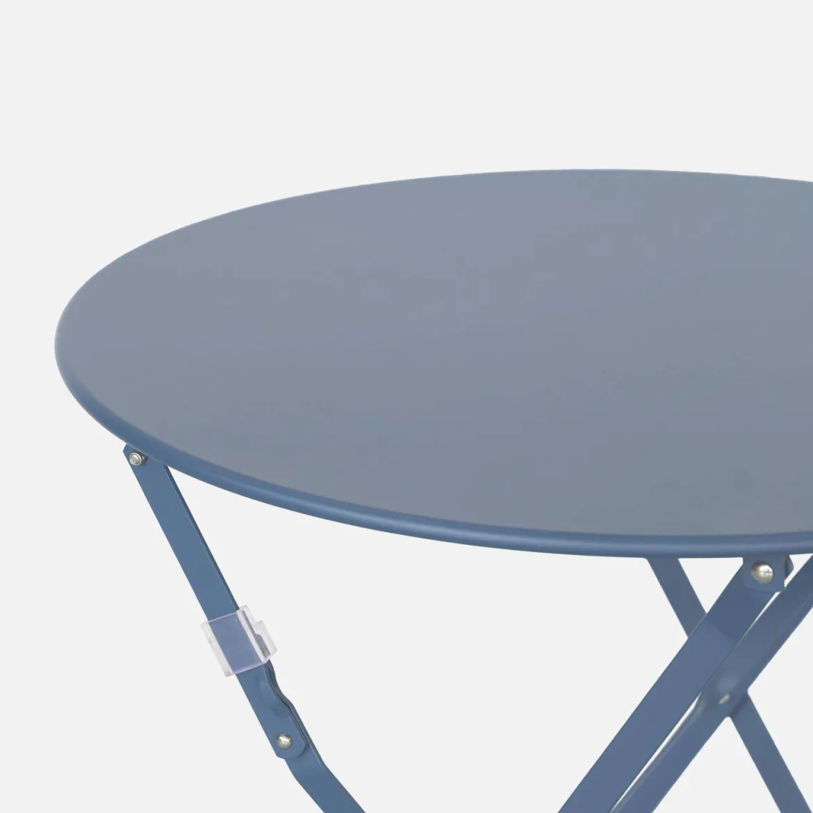 Tavolo da giardino bistrot pieghevole in acciaio, 2 posti, Ø60cm