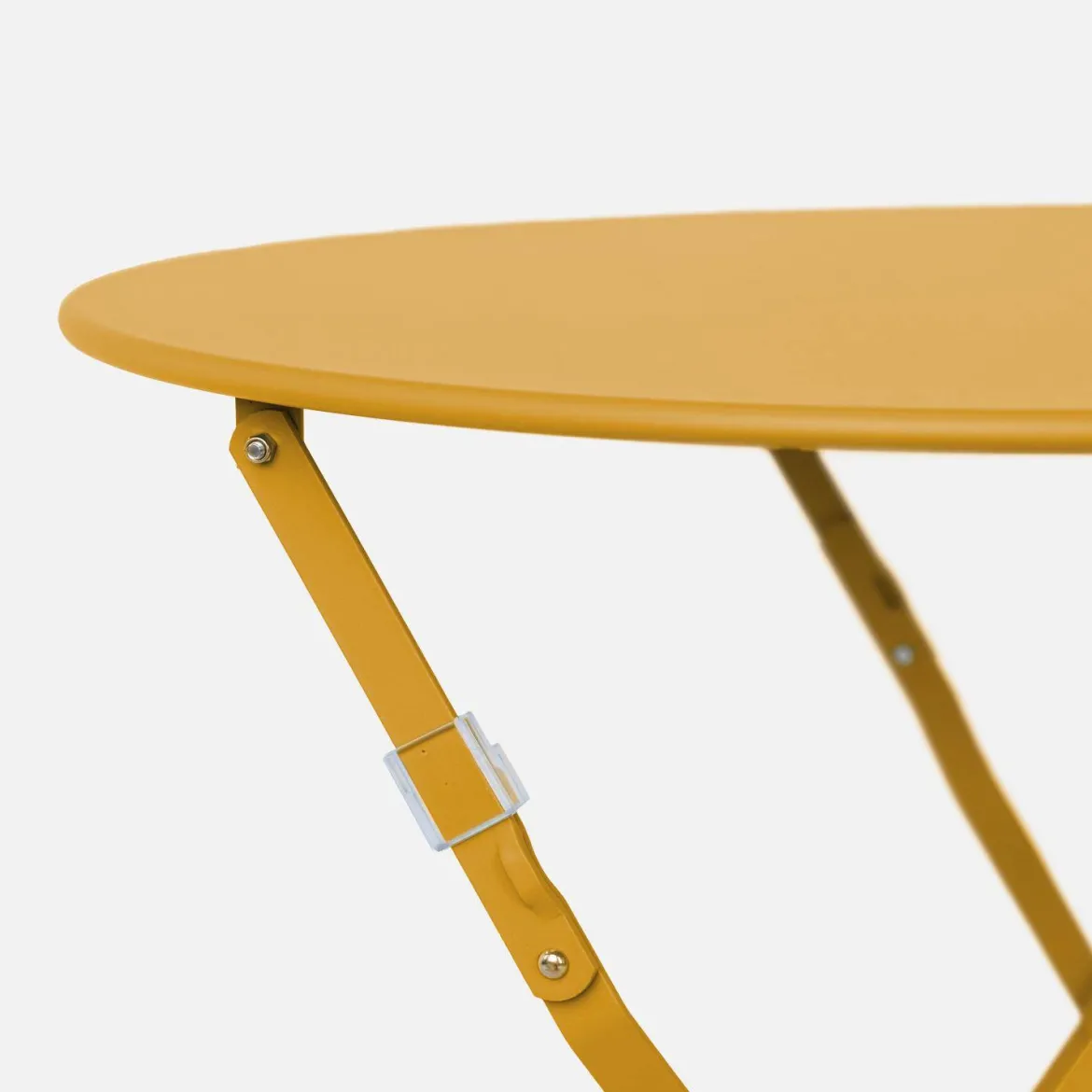 Tavolo da giardino bistrot pieghevole in acciaio, 2 posti, Ø60cm