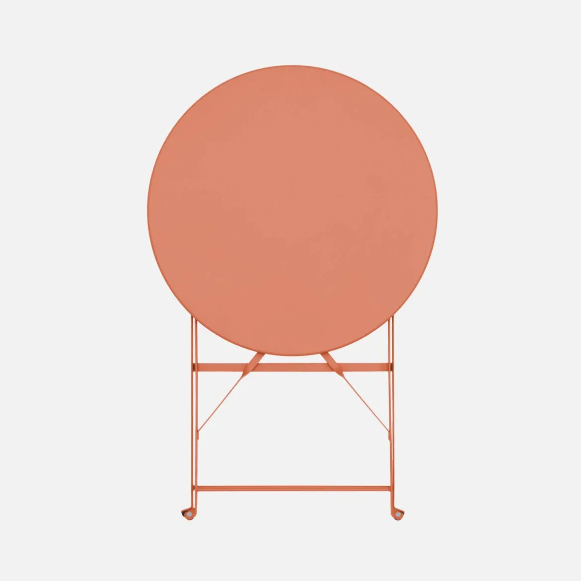 Tavolo da giardino bistrot pieghevole in acciaio, 2 posti, Ø60cm