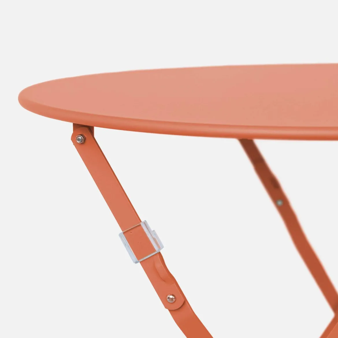 Tavolo da giardino bistrot pieghevole in acciaio, 2 posti, Ø60cm
