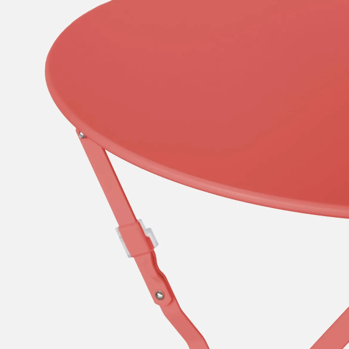 Tavolo da giardino bistrot pieghevole in acciaio, 2 posti, Ø60cm