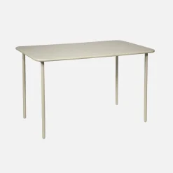 Tavolo da giardino in acciaio, 4 posti, 120cm
