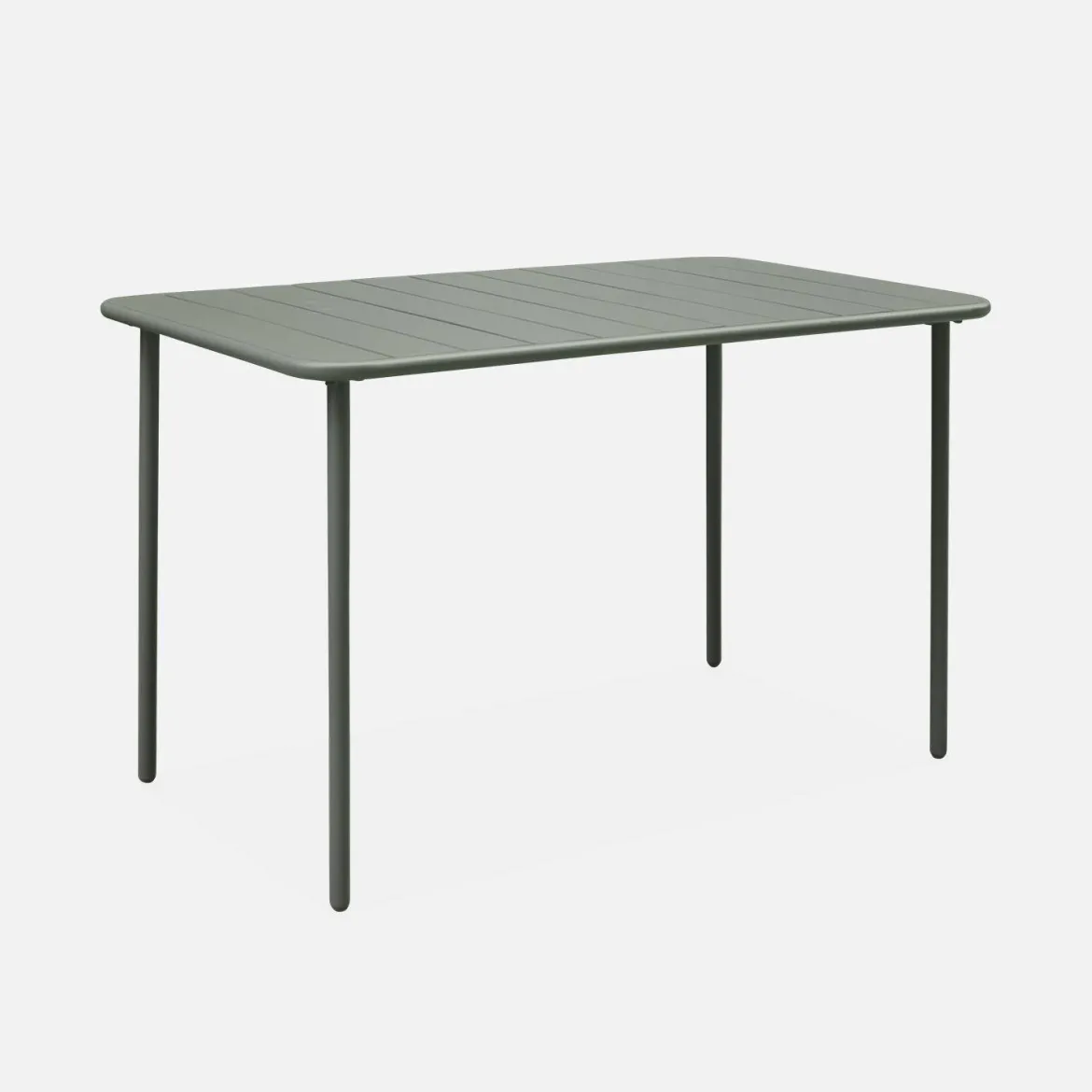 Tavolo da giardino in acciaio, 4 posti, 120cm