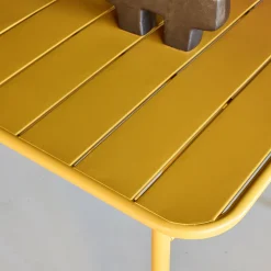 Tavolo da giardino in acciaio, 4 posti, 120cm