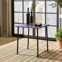 Tavolo da giardino in metallo 2 posti, 70cm