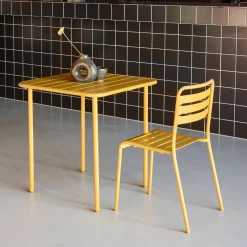 Tavolo da giardino in metallo 2 posti, 70cm