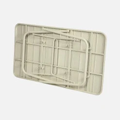 Tavolo da giardino pieghevole in metallo 6 posti, 140cm