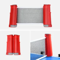 Tavolo da ping pong per esterni 274cm con 2 racchette e 3 palline + copertura in PVC