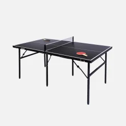 Tavolo da ping pong per interni con 2 racchette e 3 palline, 180cm