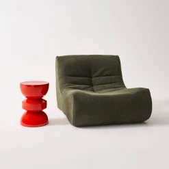 Tavolo d'appoggio in metallo effetto glassy, 44,5cm